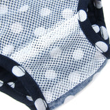 Frona 2-Piece Diaper Dog Sanitary Pantie with Suspender - Brown & Navy