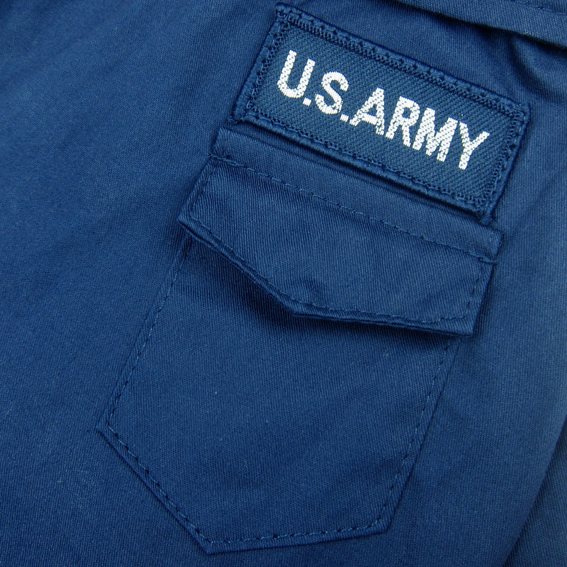 Asher Military Polo Shirt Navy