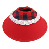 Candace Flannel Soft Recovery Collar Red