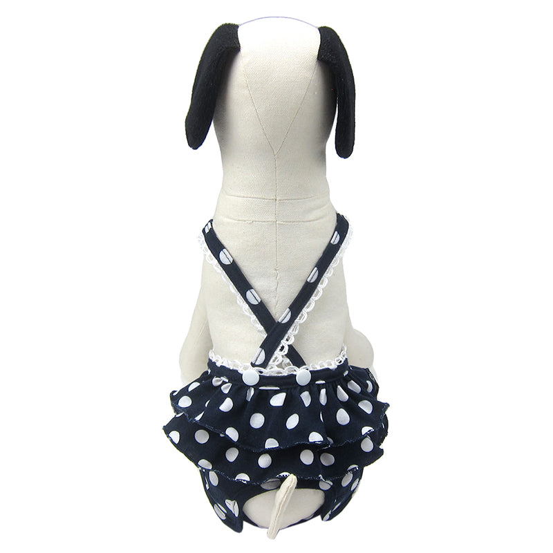 Frona Diaper Dog Sanitary Pantie with Suspender Navy