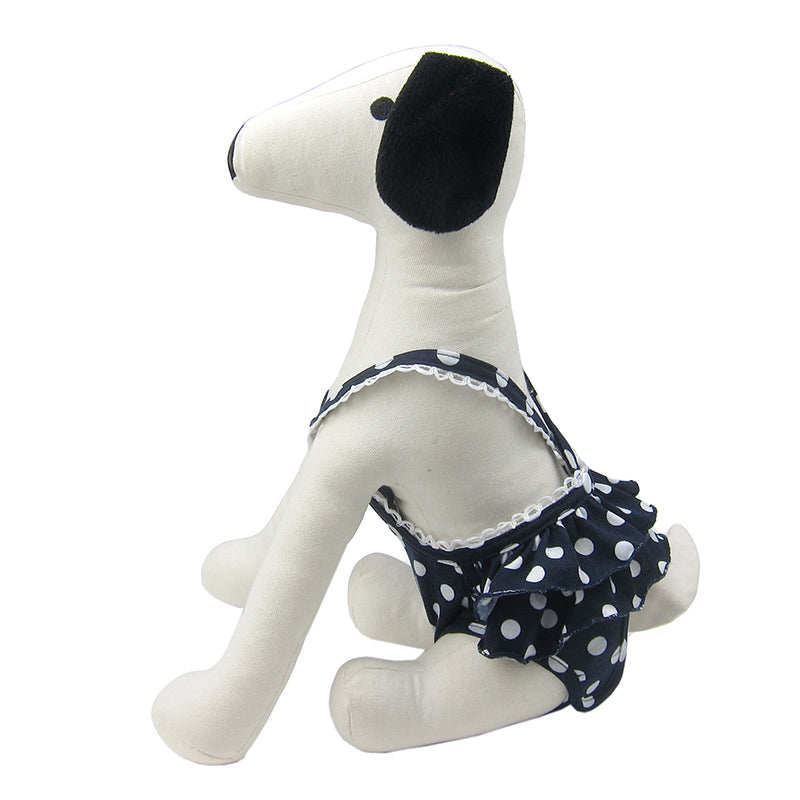 Frona Diaper Dog Sanitary Pantie with Suspender Navy