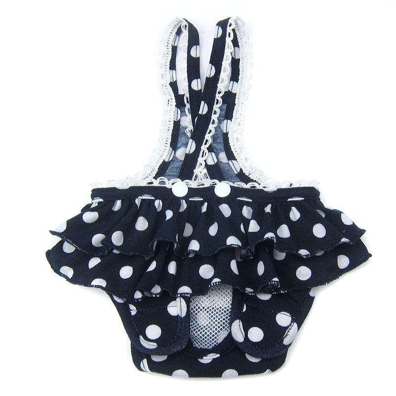 Frona Diaper Dog Sanitary Pantie with Suspender Navy