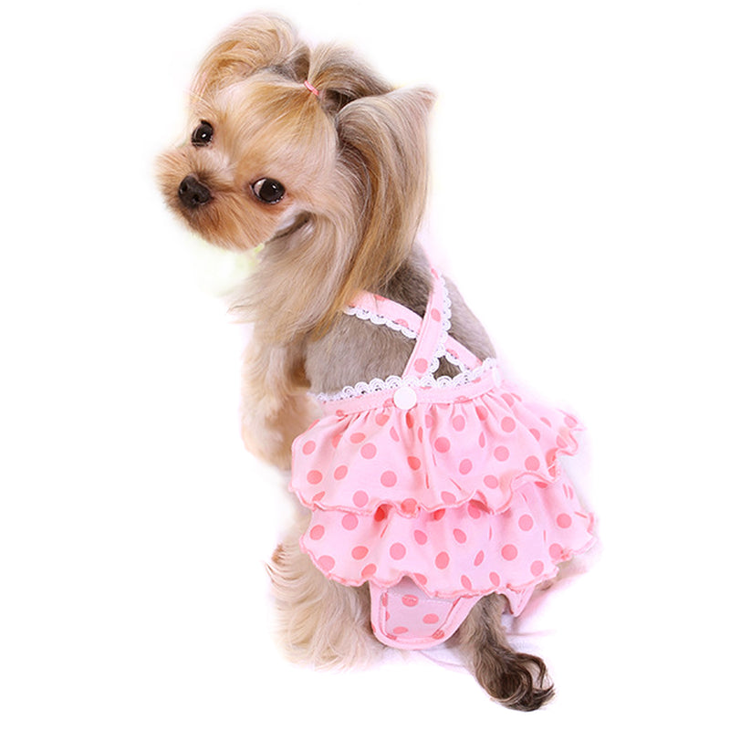 2 Pieces Chihuahua Dresses For Girl Dogs Female Dog Dress Cute Pet