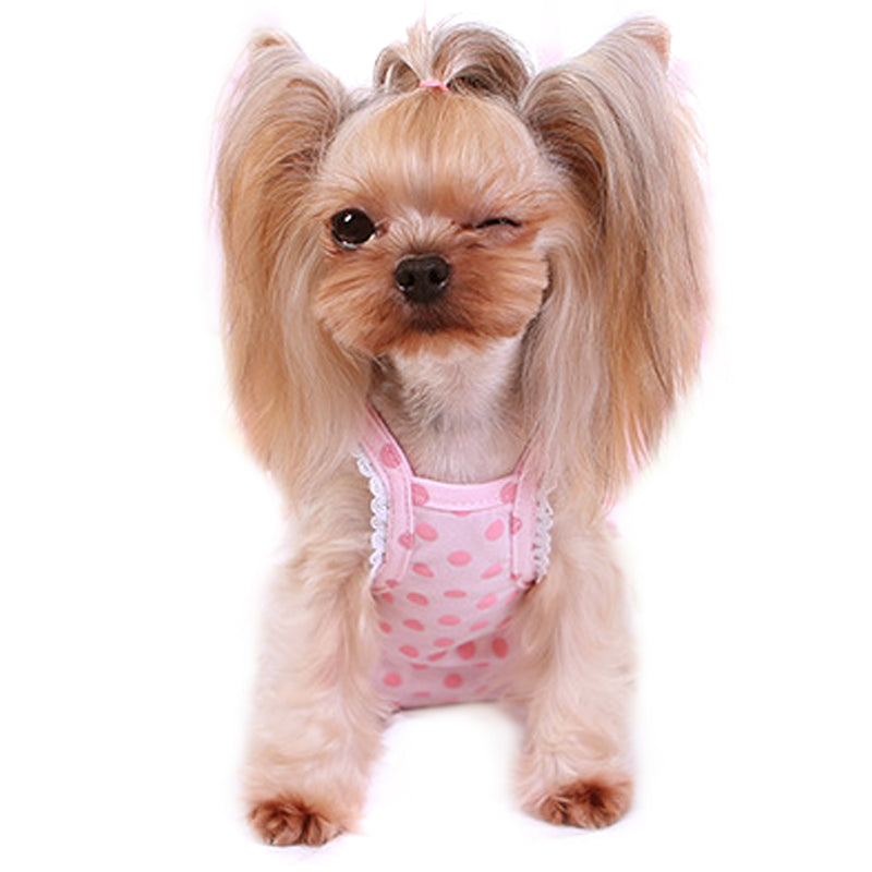 Frona Diaper Dog Sanitary Pantie with Suspender Pink