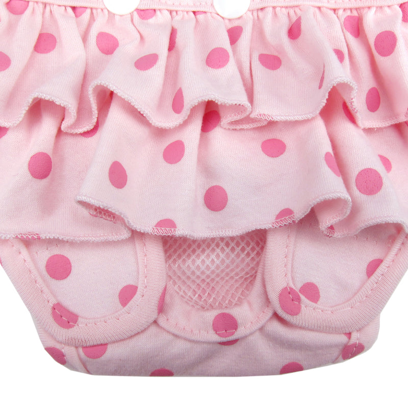 Frona Diaper Dog Sanitary Pantie with Suspender Pink