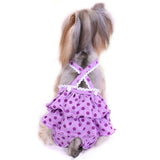 Frona Diaper Dog Sanitary Pantie with Suspender Purple