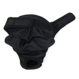 Maxine Sanitary Pantie with Velcro Closure Black