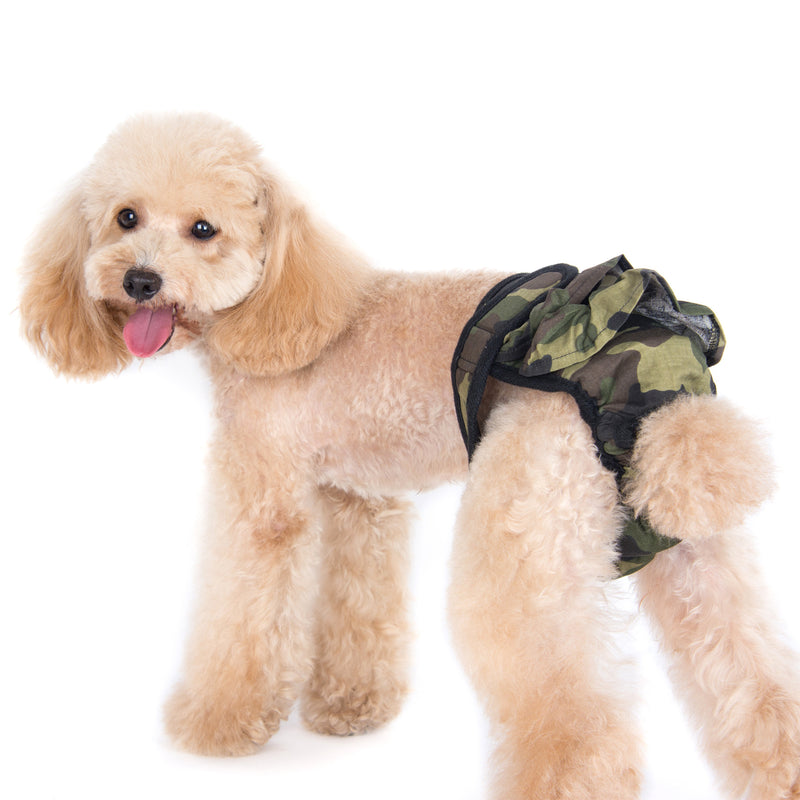 Maxine Sanitary Pantie with Velcro Closure Green