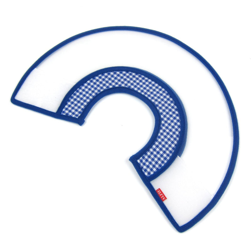Zumi Recovery Collar with Soft Edge V2 Blue - Velcro Closure