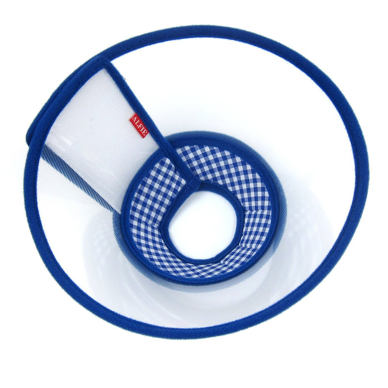 Zumi Recovery Collar with Soft Edge V2 Blue - Button Closure