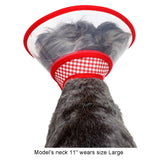 Zumi Recovery Collar with Soft Edge V2 Red - Button Closure