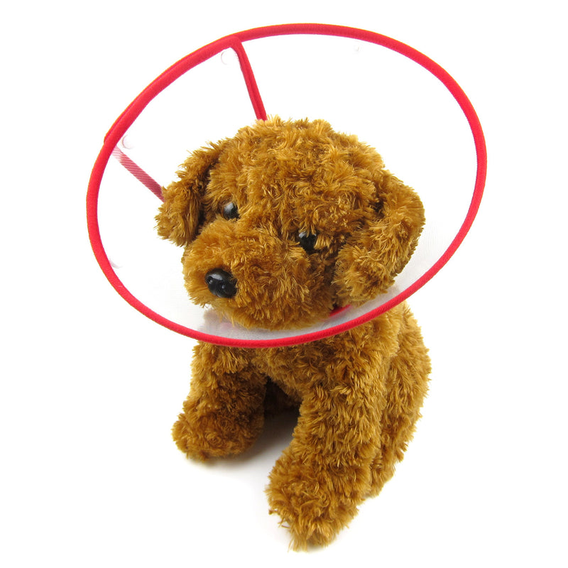 Zumi Recovery Collar with Soft Edge V2 Red - Button Closure