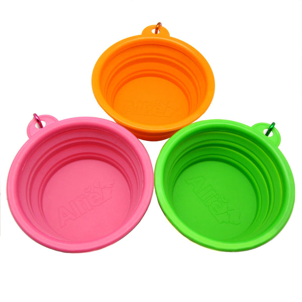 Rosh Silicone 3-Piece Set Expandable/Collapsible Bowl with Carabineer