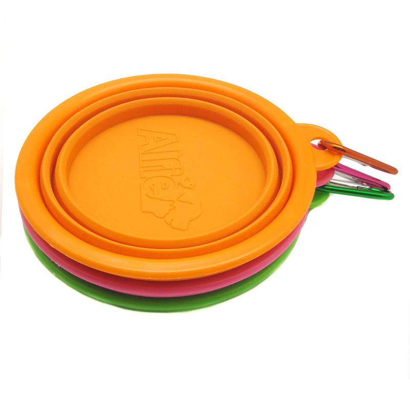 Rosh Silicone 3-Piece Set Expandable/Collapsible Bowl with Carabineer