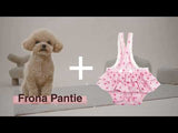 Frona Diaper Dog Sanitary Pantie with Suspender Pink